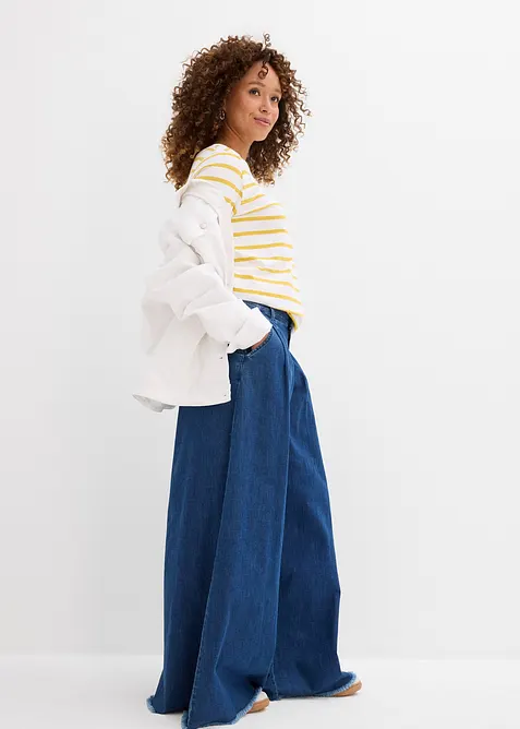 Tričko s dlouh&yacute;m ruk&aacute;vem, s čistou organickou bavlnou, bonprix