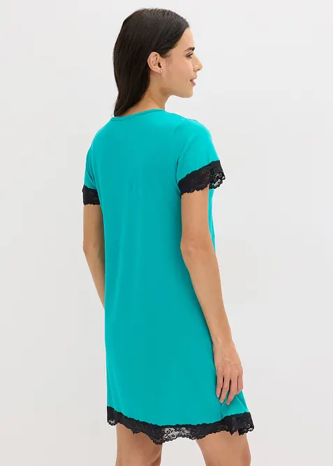 Krátká noční košile s jemnou krajkou, bonprix