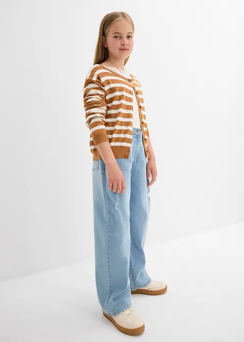 Džíny Wide Leg, Mid Waist, bonprix