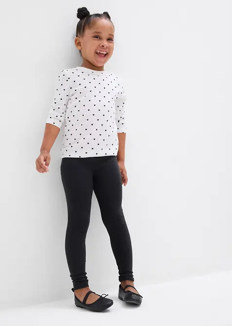 Leg&iacute;ny z elastick&eacute; směsi s organickou bavlnou (2 ks v balen&iacute;), bonprix