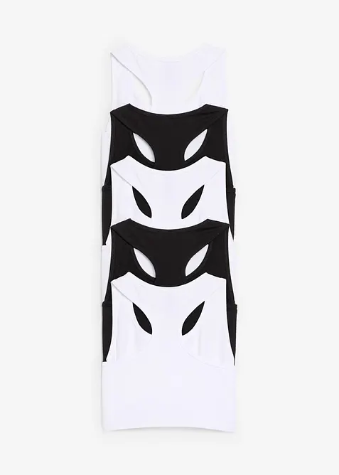 Podprsenkový top s měkkou organickou bavlnou (5 ks v balení), bonprix