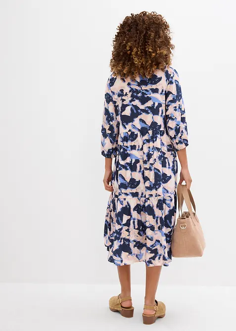 Tunikové šaty ze splývavé viskózy, bonprix