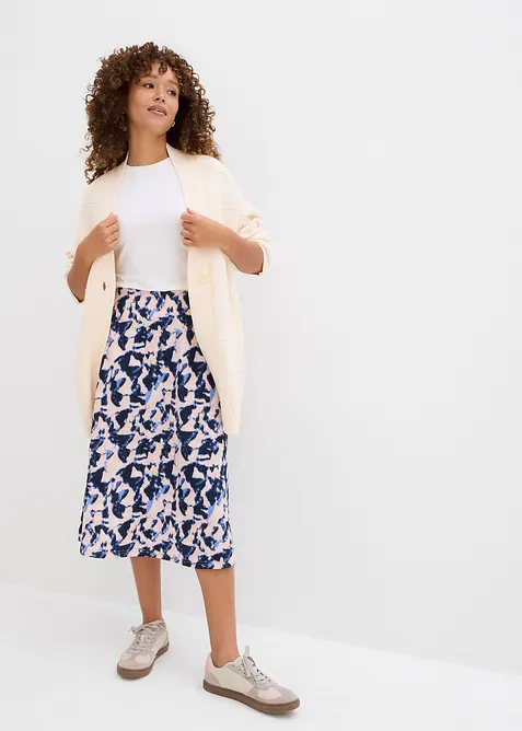 Široce střižená midi sukně, bonprix