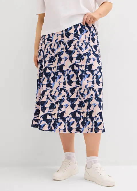 Široce střižená midi sukně, bonprix