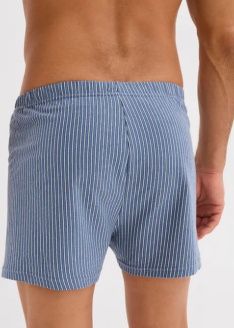 Volné žerzejové boxerky z bavlny (3 ks v balení), bonprix