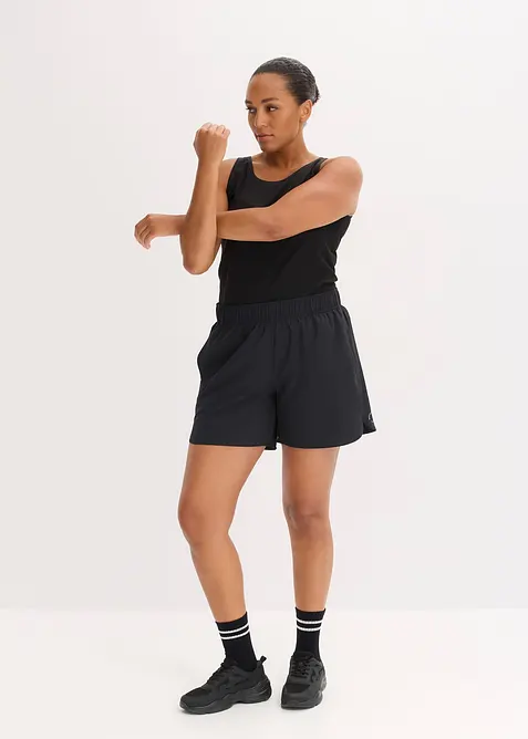 Lehké funkční šortky s průhmatovými kapsami, rychleschnoucí, bonprix