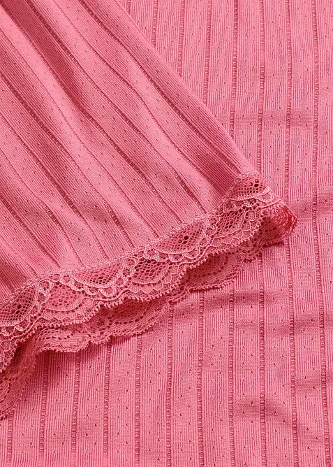 Krátké pyžamo z měkkého pointelle žerzeje, bonprix