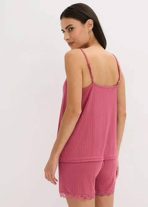 Krátké pyžamo z měkkého pointelle žerzeje, bonprix