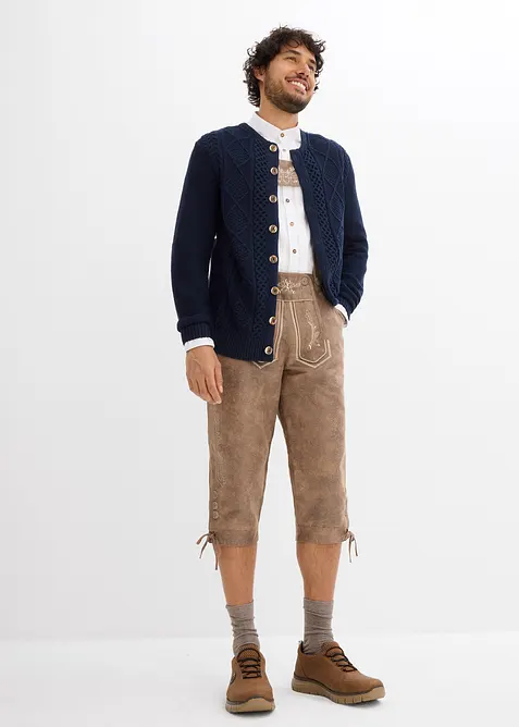 Krojový pletený kabátek, bonprix