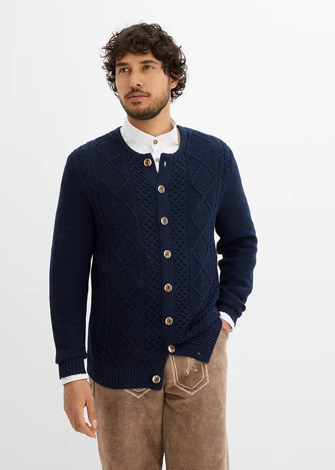 Krojový pletený kabátek, bonprix