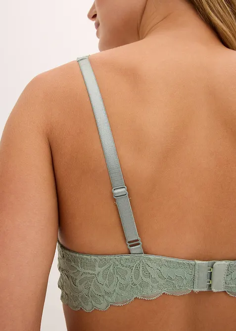 Vyztužená podprsenka s květinovou krajkou, bonprix