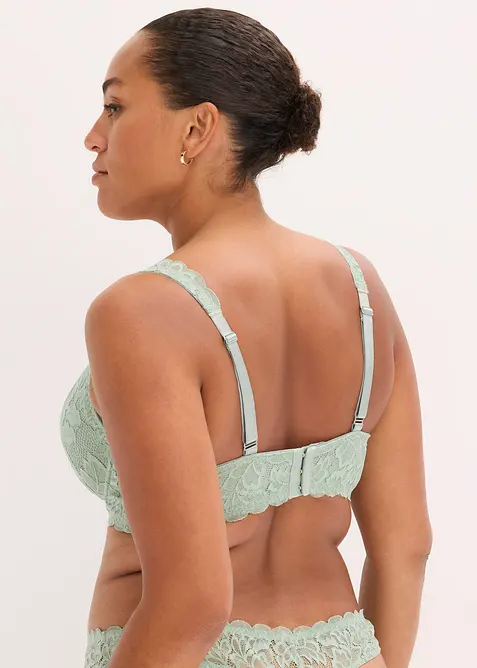 Vyztužená podprsenka s květinovou krajkou, bonprix