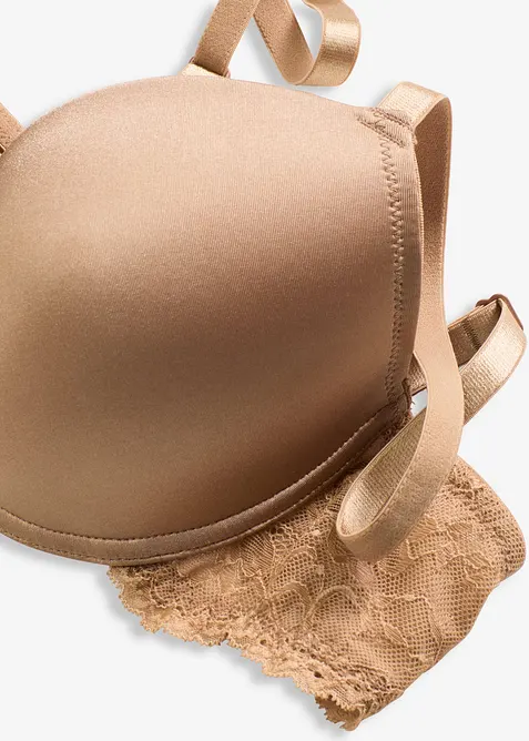 Vyztužená podprsenka s lesklým efektem, bonprix