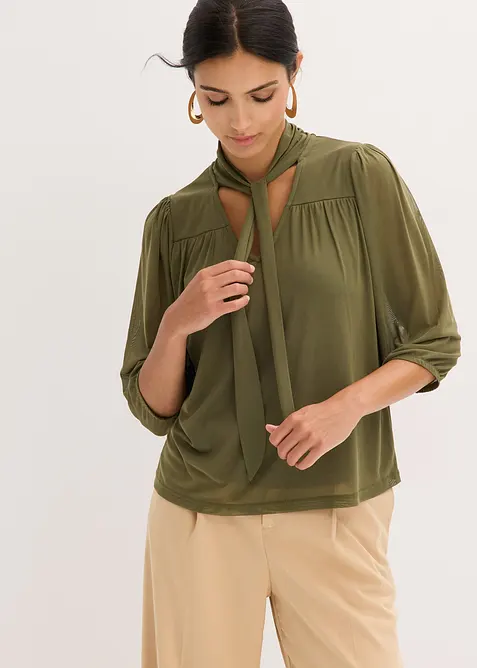 Tričko ze s&iacute;ťoviny, bonprix