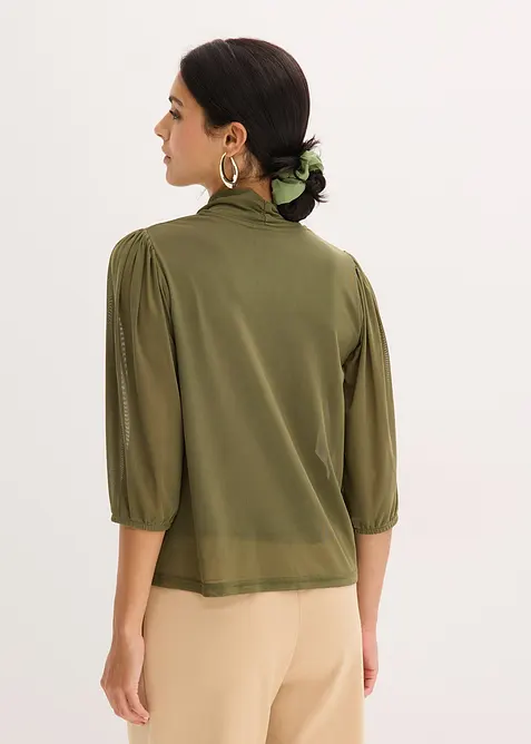 Tričko ze s&iacute;ťoviny, bonprix