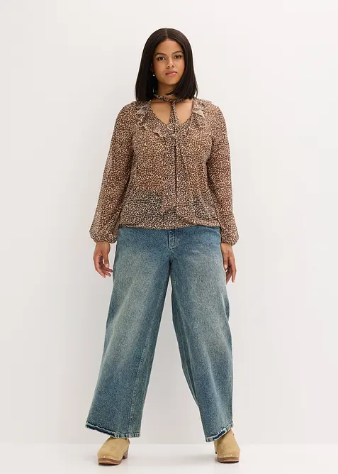 Triko ze s&iacute;ťoviny, bonprix