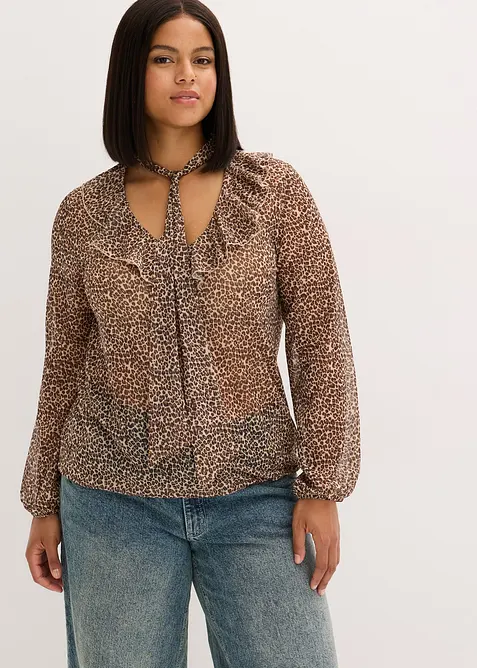 Triko ze s&iacute;ťoviny, bonprix