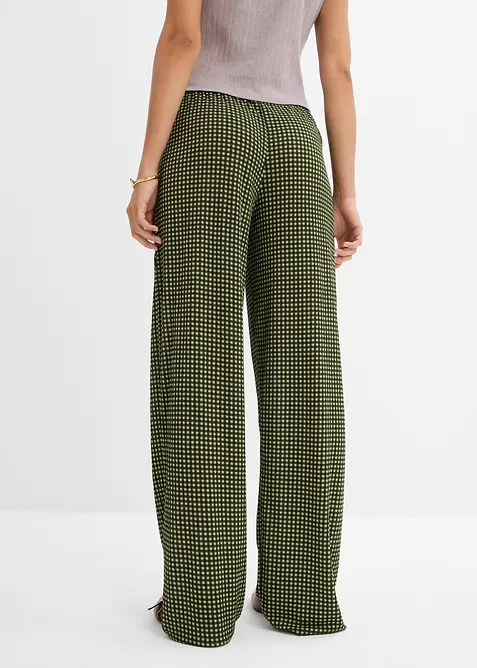 Žerzejové kalhoty ze strukturovaného krepu, bonprix