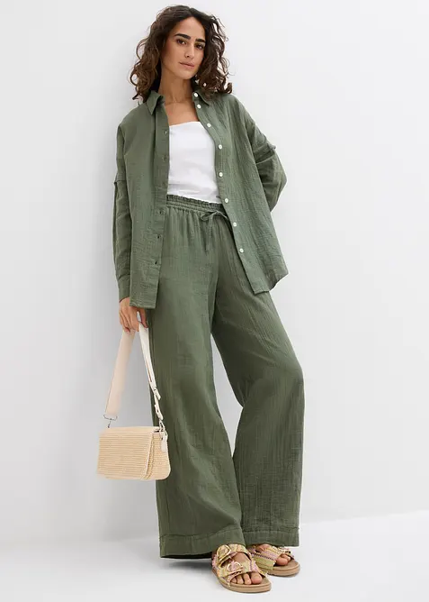 Oversized košile ze vzdušného mušelínu, bonprix