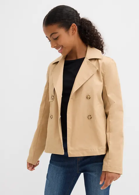 Trenčkotový kabátek, bonprix