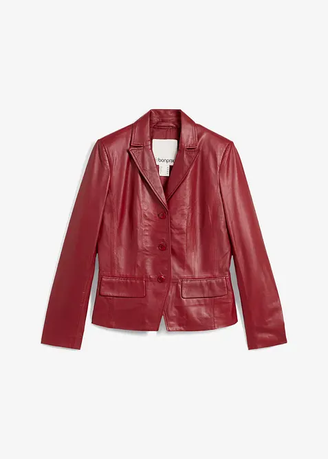 Kr&aacute;tk&yacute; blejzr z jehněč&iacute; kůže napa, bonprix