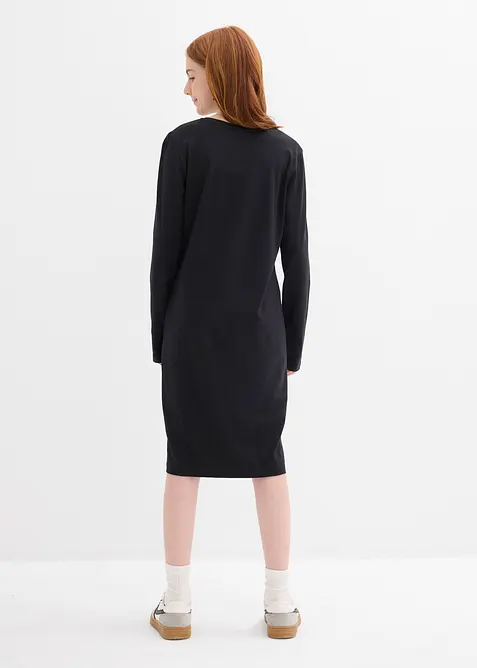 Žerzejové šaty z elastické směsi s organickou bavlnou (2 ks v balení), bonprix