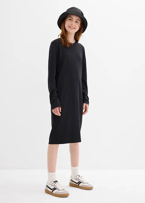 Žerzejové šaty z elastické směsi s organickou bavlnou (2 ks v balení), bonprix