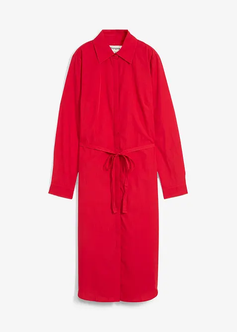 Košilové šaty s podílem hedvábí, bonprix