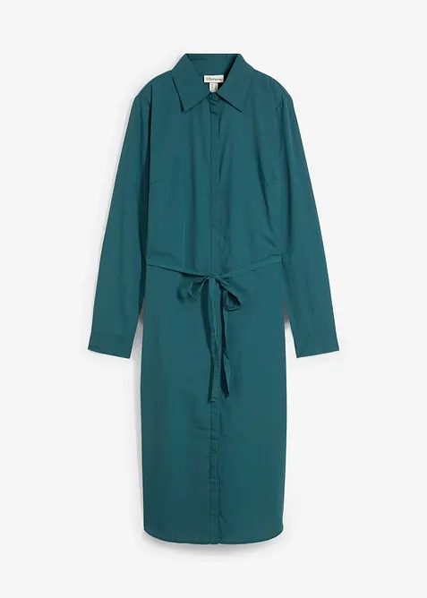 Košilové šaty s podílem hedvábí, bonprix