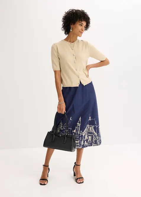 Kabátek z jemné pleteniny, z jemné směsi s viskózou, bonprix