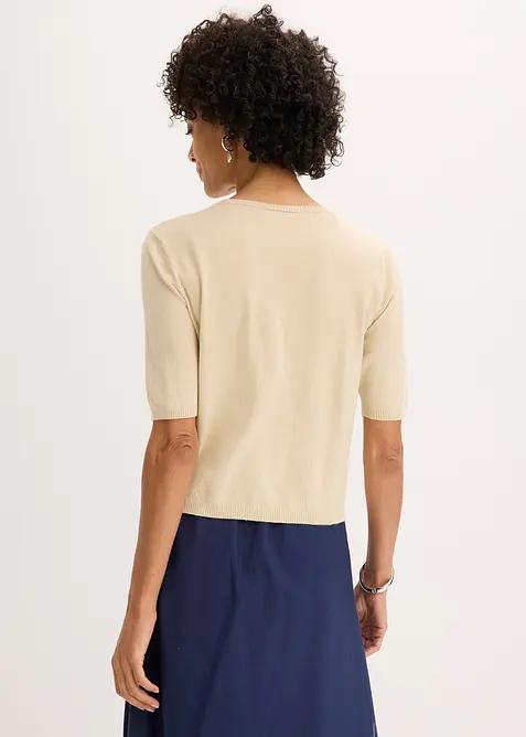 Kabátek z jemné pleteniny, z jemné směsi s viskózou, bonprix