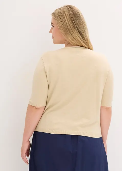 Kabátek z jemné pleteniny, z jemné směsi s viskózou, bonprix