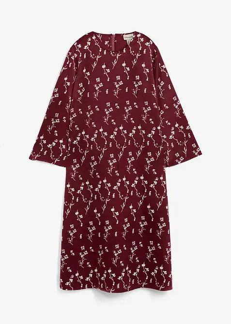 Květované midi šaty z čisté viskózy, bonprix