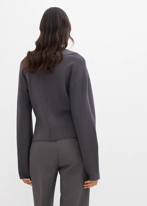 Pletený kabátek z viskózové směsi, bonprix