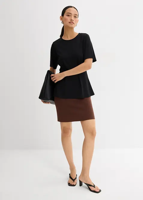 Pleten&aacute; sukně z visk&oacute;zov&eacute; směsi, bonprix