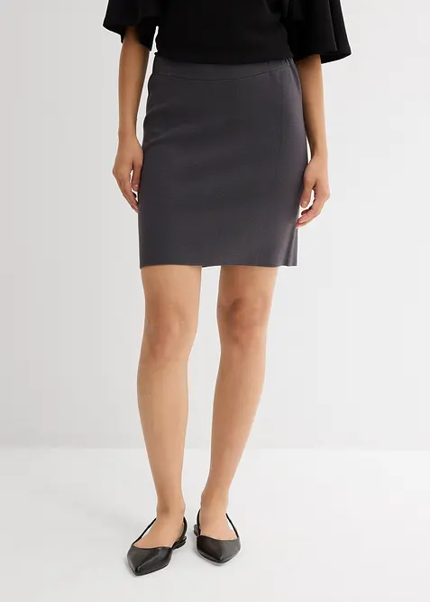 Pletená sukně z viskózové směsi, bonprix