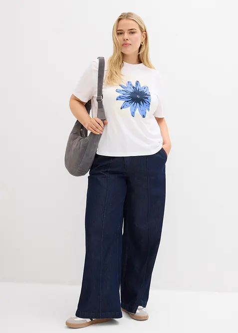 Poti&scaron;těn&eacute; triko z čist&eacute; bavlny, bonprix