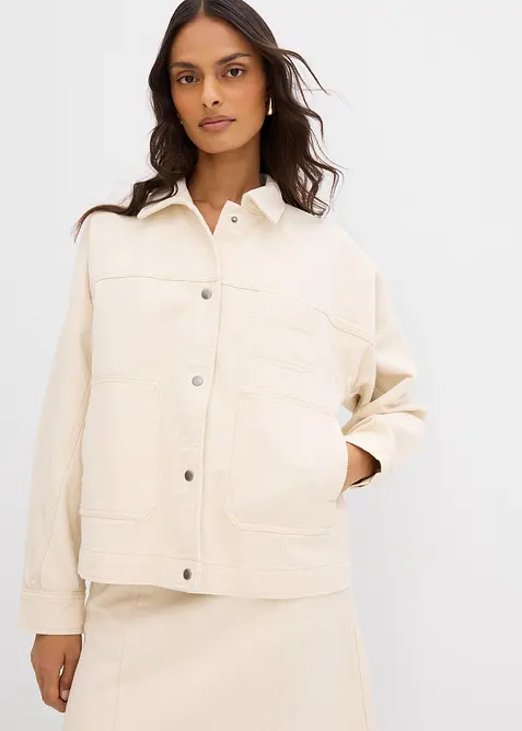 Keprová bunda z čisté bavlny, bonprix