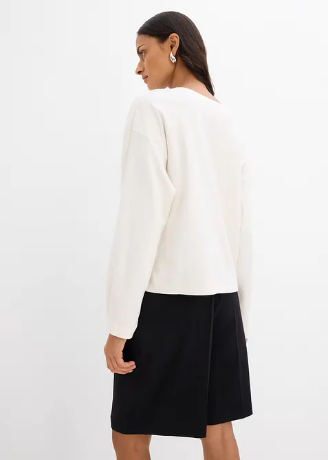 Triko s dlouh&yacute;m ruk&aacute;vem, z čist&eacute; bavlny, bonprix