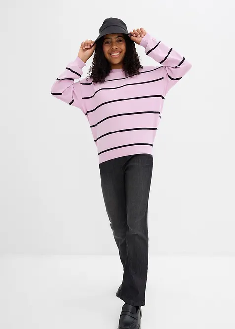 Svetr z jemného úpletu ze směsi s viskózou, bonprix