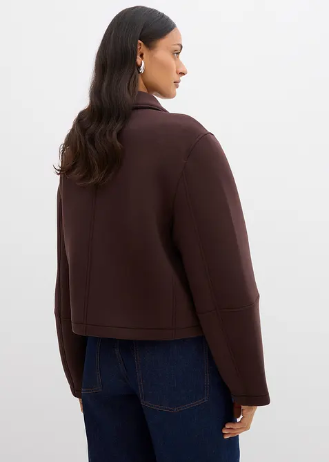 Krátká bunda z materiálu scuba, bonprix