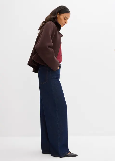 Krátká bunda z materiálu scuba, bonprix