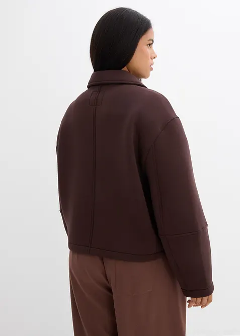 Kr&aacute;tk&aacute; bunda z materi&aacute;lu scuba, bonprix