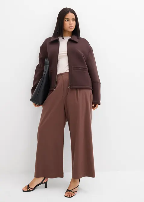 Kr&aacute;tk&aacute; bunda z materi&aacute;lu scuba, bonprix