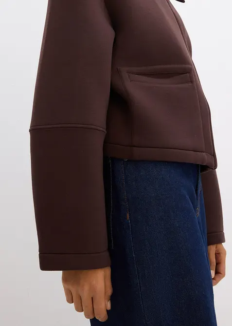 Krátká bunda z materiálu scuba, bonprix