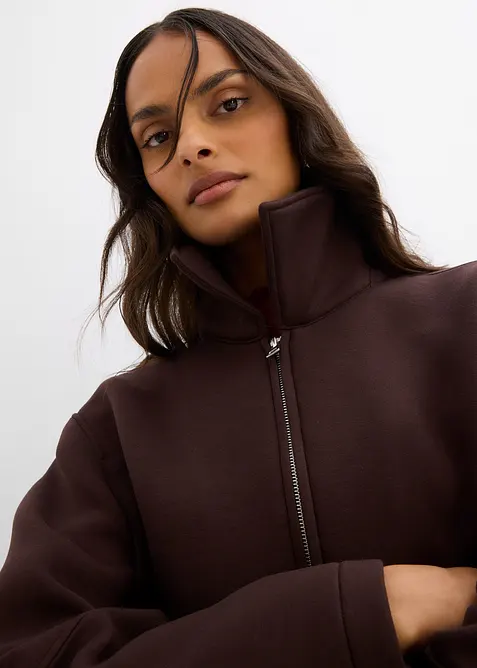 Krátká bunda z materiálu scuba, bonprix