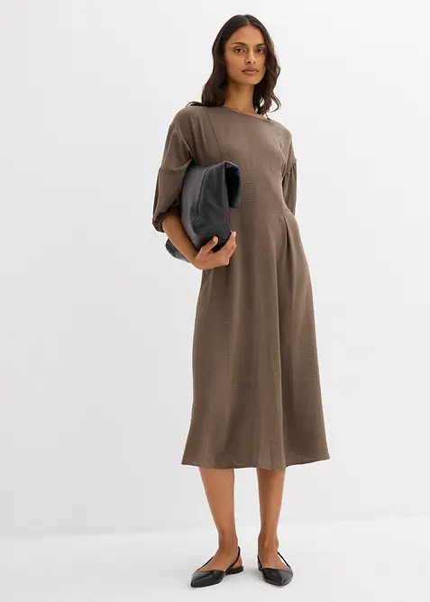 Šaty z materiálu se zmačkanou úpravou, bonprix