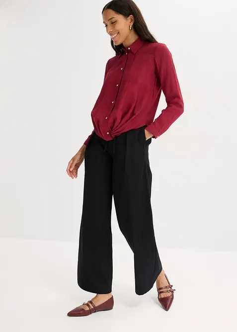 Halenka se zavinovacím detailem, ze strukturovaného materiálu, bonprix