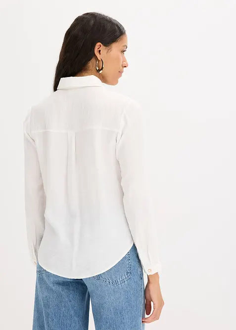 Halenka se zavinovac&iacute;m detailem, ze strukturovan&eacute;ho materi&aacute;lu, bonprix