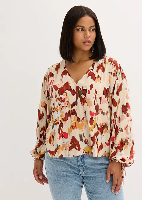 Tuniková halenka s metalickou přízí, bonprix